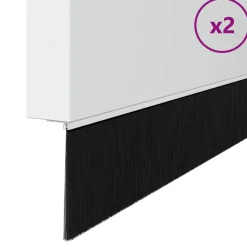 Zelfklevende Deurborstels 2 pcs 100 cm Aluminium Legering><noscript><img width=