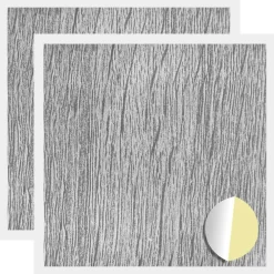 Bouwbeslag*vidaXL Zelfklevende Schroefhoes 2 pcs Ø 20 x 0,5 mm Grijs sonoma