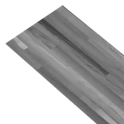 Bouwmaterialen*vidaXL Zelfklevende Vloerplank 32 pcs 4,46 m² PVC Gestreept Grijs