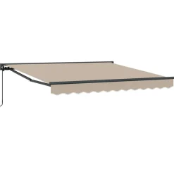 Zijde Frame Beige 300 x 250 cm Polyester met PU-coating>vidaXL Best