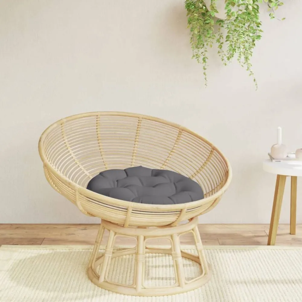 Woon- & Tuinaccessoires*vidaXL Zitkussen rond Ø 60 x11 cm oxford stof kleurig Antraciet