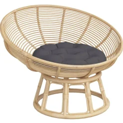 Woon- & Tuinaccessoires*vidaXL Zitkussen rond Ø 60 x11 cm oxford stof kleurig Antraciet