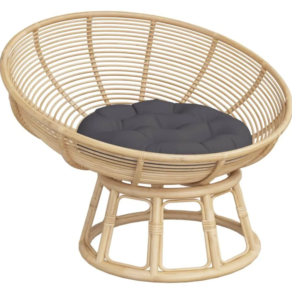 Woon- & Tuinaccessoires*vidaXL Zitkussen rond Ø 60 x11 cm oxford stof kleurig Antraciet