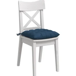 Woon- & Tuinaccessoires*vidaXL Zitkussens 4 pcs 40 x 40 x 6 cm Stof Blauw
