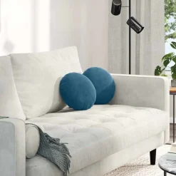 Zitkussens 2 pcs Ø30 x 13 cm Fluweel>vidaXL Discount