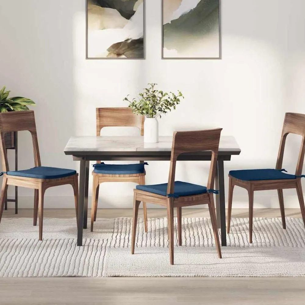 Zitkussens 4 pcs 40 x 40 x 3 cm Stof>vidaXL Online