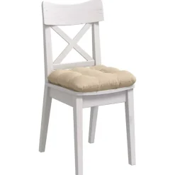 Woon- & Tuinaccessoires*vidaXL Zitkussens 4 pcs Crème 40 x 40 cm Microvezel Stof Cr&egrave;me