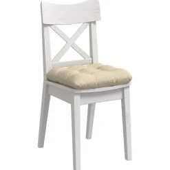 Woon- & Tuinaccessoires*vidaXL Zitkussens 4 pcs Crème 40 x 40 x 12 cm Stof Crème