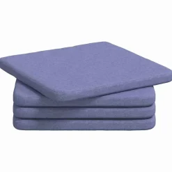 Zitkussens 4 pcs 40 x 40 x 3 cm Stof>vidaXL