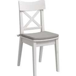 Woon- & Tuinaccessoires*vidaXL Zitkussens 4 pcs 40 x 40 x 3 cm Microvezel Stof Lichtgrijs