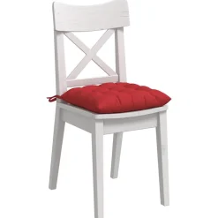 Woon- & Tuinaccessoires*vidaXL Zitkussens 4 pcs 40 x 40 x 6 cm Stof Rood