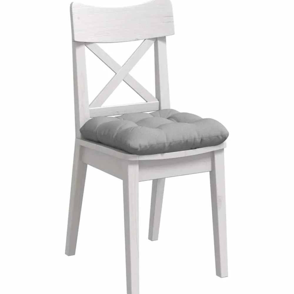 Zitkussens 4 pcs Wolkengrijs 40 x 40 x 12 cm Stof>vidaXL New