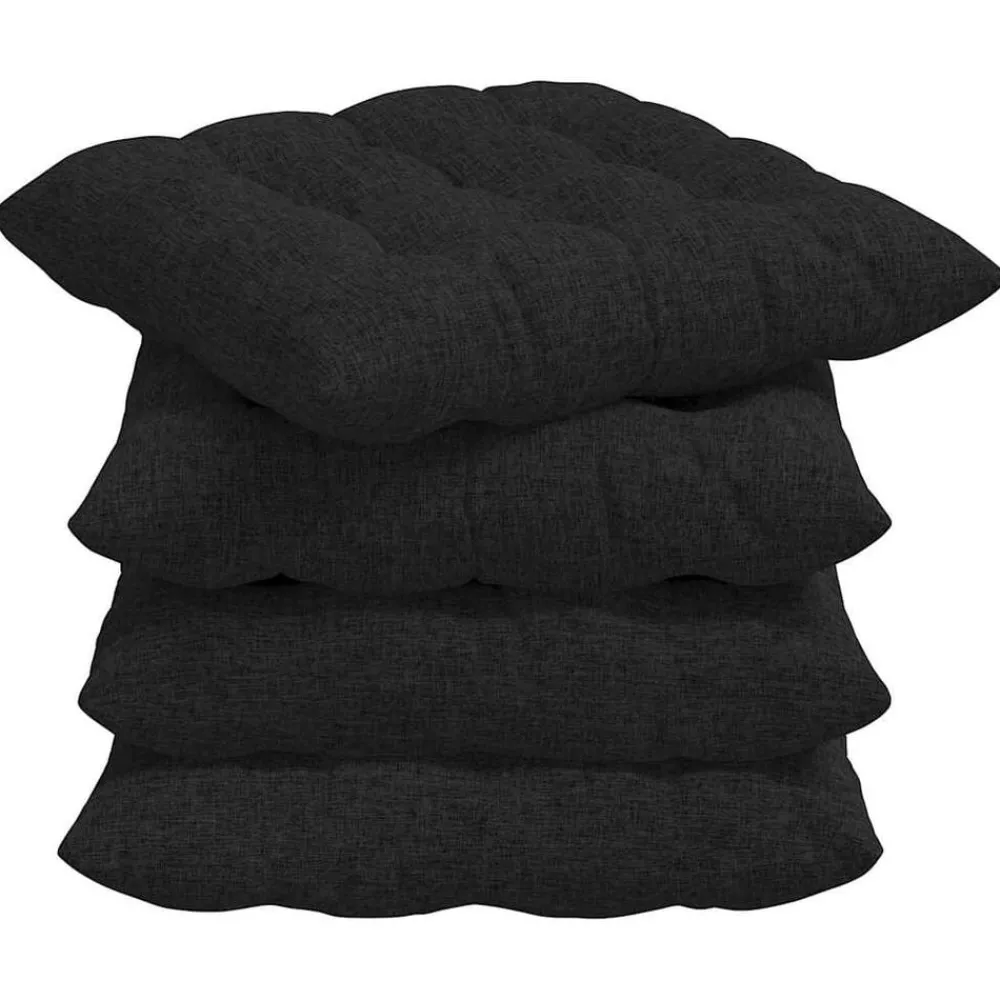 Zitkussens 4 pcs 40 x 40 x 6 cm Stof>vidaXL Discount