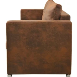 Banken*vidaXL 3-zitsbank 191x73x82 cm kunst suède leer