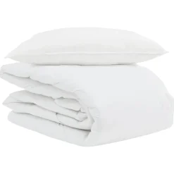Zomer Dekbed met kussen 2 pcs Wit Donsveertjes>vidaXL Clearance
