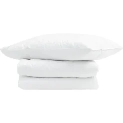 Zomer Dekbed met kussen 2 pcs Wit Donsveertjes>vidaXL