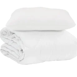 Zomer Dekbed met kussen 2 pcs Wit Microvezel>vidaXL Clearance