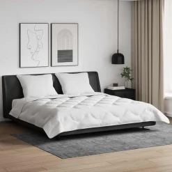 Zomer Dekbed met kussen 3 pcs Wit Microfibre>vidaXL Discount