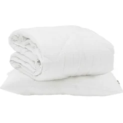 Zomer Dekbed met kussen 2 pcs Wit Microvezel>vidaXL New
