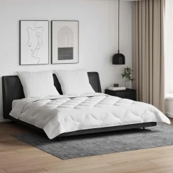 Zomer Dekbed met kussen 3 pcs Wit Microfibre>vidaXL New