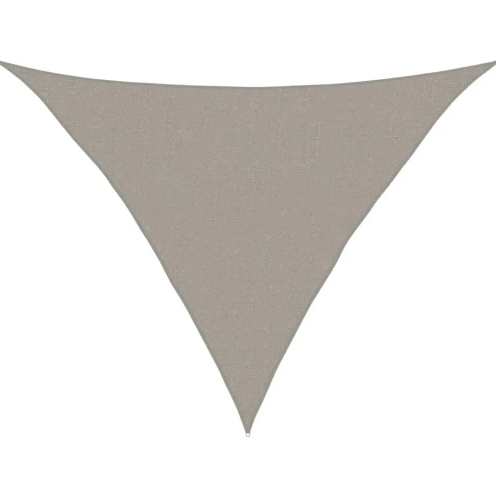 Tuin & Gazon*vidaXL Zonnezeil 160 g/m² driehoekig 2,5x2,5x3,5 m HDPE Lichtgrijs
