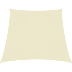 Tuin & Gazon*vidaXL Zonnezeil trapezium 2/4x3 m oxford stof crèmekleurig Cr&egrave;me