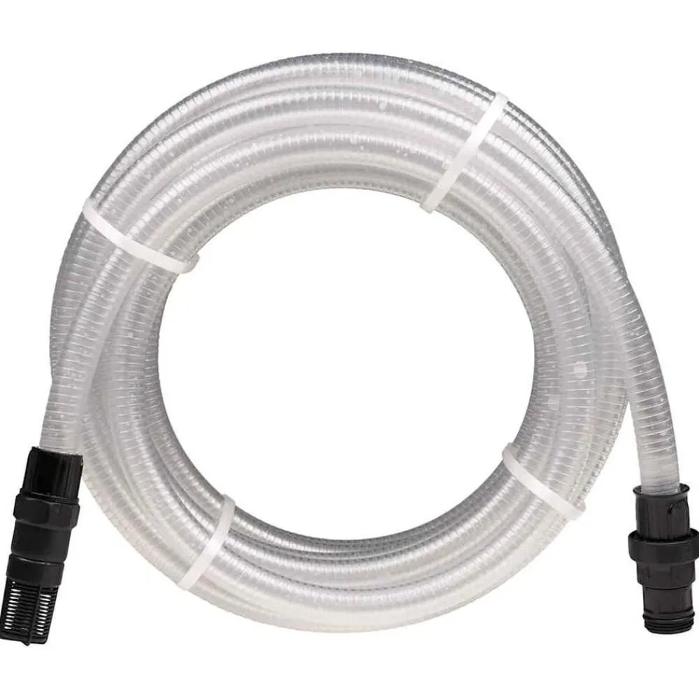 Zuigslang met PVC koppelingen 1,1'' 10 m PVC transparant>vidaXL Best