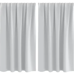 Zwart-out Gordijnen met Ringen 2 pcs 140 x 140 cm>vidaXL New