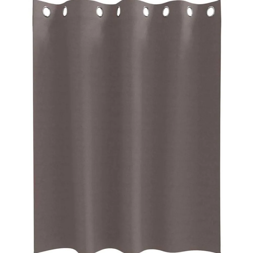 Woon- & Tuinaccessoires*vidaXL Zwart-out Gordijnen met Ringen 2 pcs 140 x 140 cm Donkerbruin