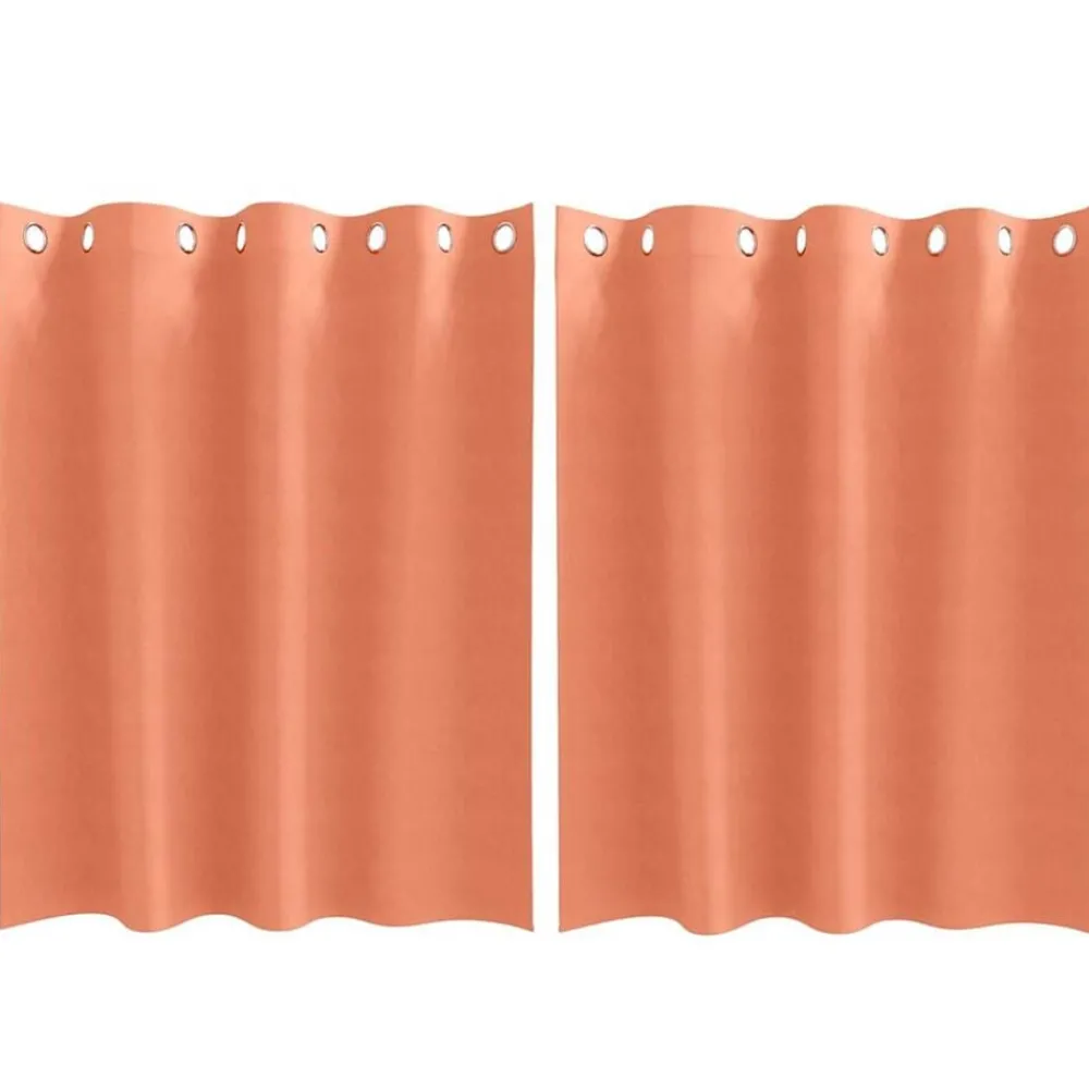 Zwart-out Gordijnen met Ringen 2 pcs 140 x 140 cm>vidaXL Discount