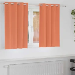 Zwart-out Gordijnen met Ringen 2 pcs 140 x 140 cm>vidaXL Discount