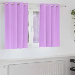 Zwart-out Gordijnen met Ringen 2 pcs 140 x 140 cm>vidaXL