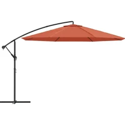 Tuin & Gazon*vidaXL Zweefparasol met aluminium paal 350 cm kleurig Terracotta