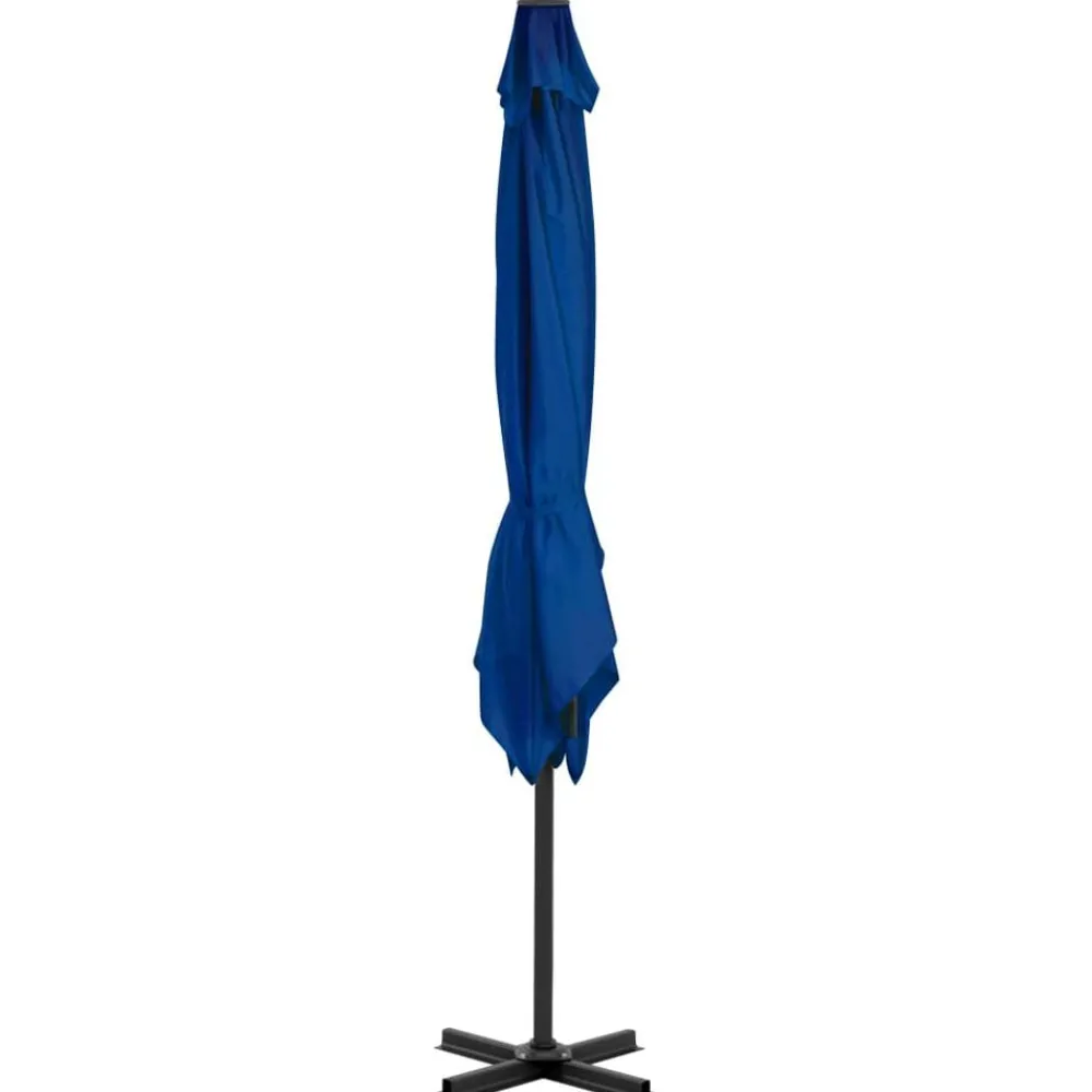 Zweefparasol met aluminium paal 250x250 cm azuur>vidaXL New