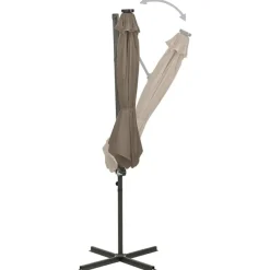 Zweefparasol met paal en LED-verlichting 300 cm><noscript><img width=