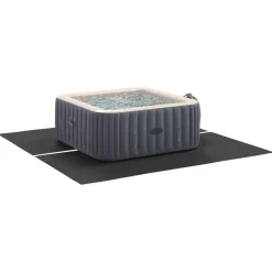 Zwembaden & Spa'S*vidaXL Zwembad Grondzeil 274 x 274 x 0,1 cm Niet-geweven Stof Zwart