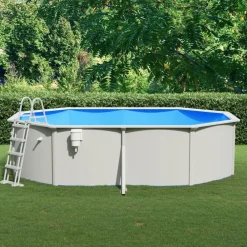 Zwembaden & Spa'S*vidaXL Zwembad met veiligheidsladder 490x360x120 cm