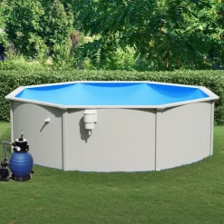 Zwembaden & Spa'S*vidaXL Zwembad met zandfilterpomp 460x120 cm