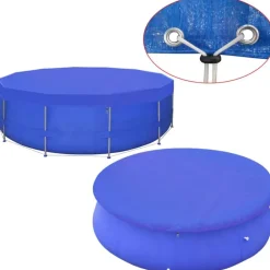 Zwembaden & Spa'S*vidaXL Zwembadafdekking PE rond 460 cm 90 g/m²