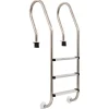 Zwembadladder met 3 sporten 120 cm roestvrij staal 304>vidaXL New