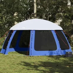Buitensport*vidaXL Zwembadtent afneembare buitentent gaaswanden azuurblauw