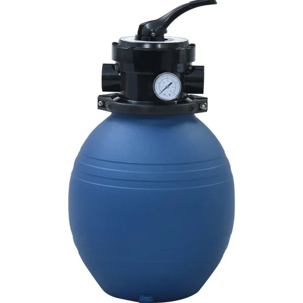 Zwembadzandfilter met 4-positie ventiel 300 mm blauw>vidaXL Outlet