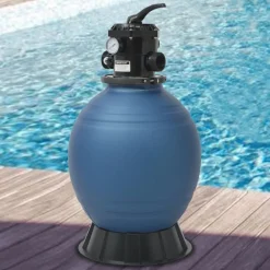 Zwembadzandfilter met 6-positie ventiel 460 mm blauw>vidaXL Outlet