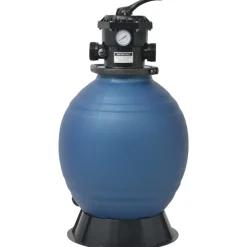 Zwembadzandfilter met 6-positie ventiel 460 mm blauw><noscript><img width=