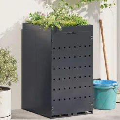 Zwenkwagen Opslag met Plantenbakdak voor Enkel 240L Bak>vidaXL Discount