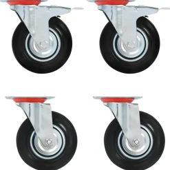 Materiaalbehandeling*vidaXL Zwenkwielen 4 st 125 mm