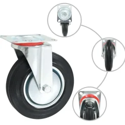 Materiaalbehandeling*vidaXL Zwenkwielen 4 st 200 mm