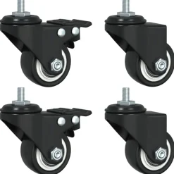 Zwenkwielen 4 stuks 35 mm ijzer zwart>vidaXL Best