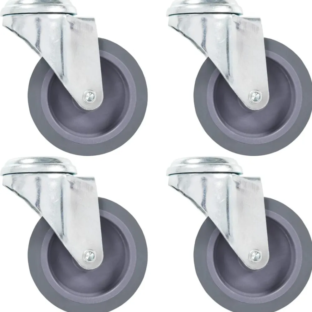 Zwenkwielen met boutgaten 4 st 75 mm>vidaXL Online