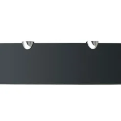 Boekenkasten & Wandplanken*vidaXL Zwevend schap 30x10 cm 8 mm glas Zwart